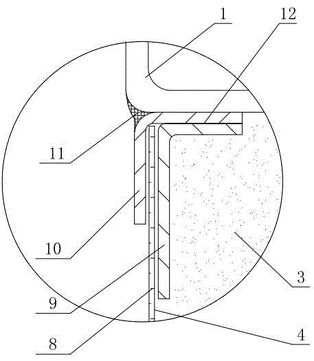 Sound-absorbing structure and decoration method of container-type silent box body