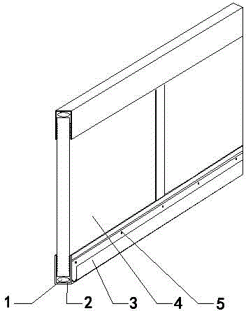 Heat-insulating and sound-insulating insulation board structure in indoor large-temperature-difference area