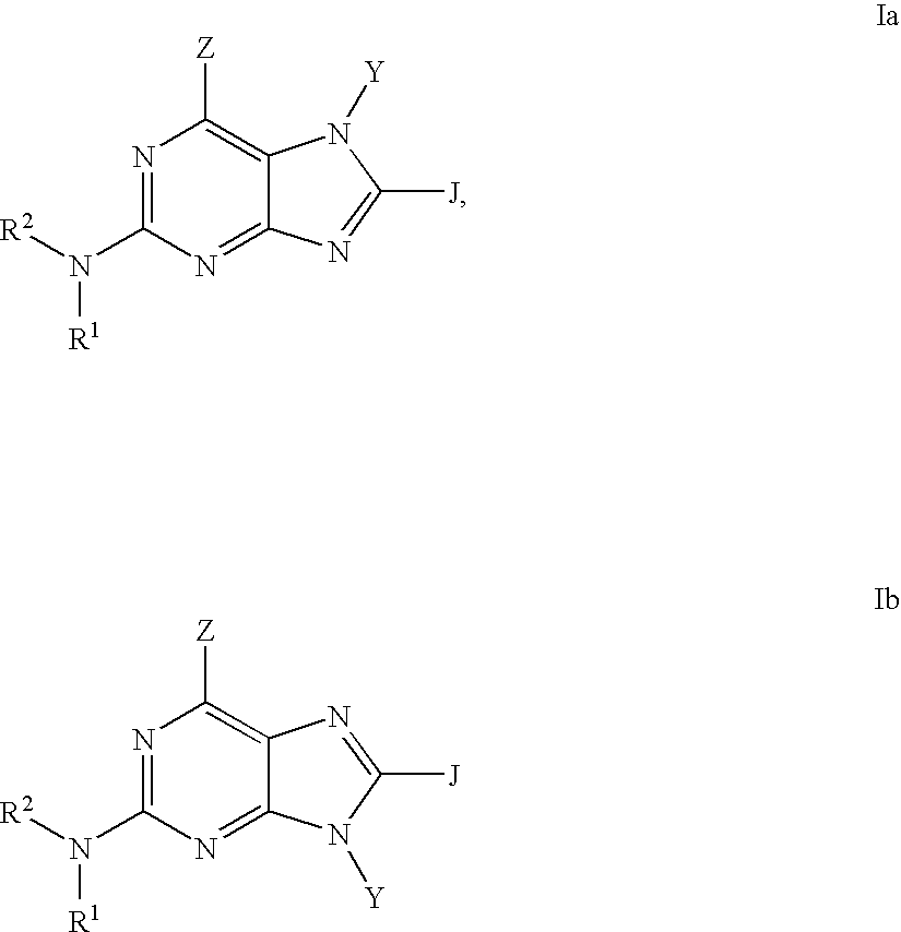 Purine inhibitors of phosphodiesterase (PDE) 7