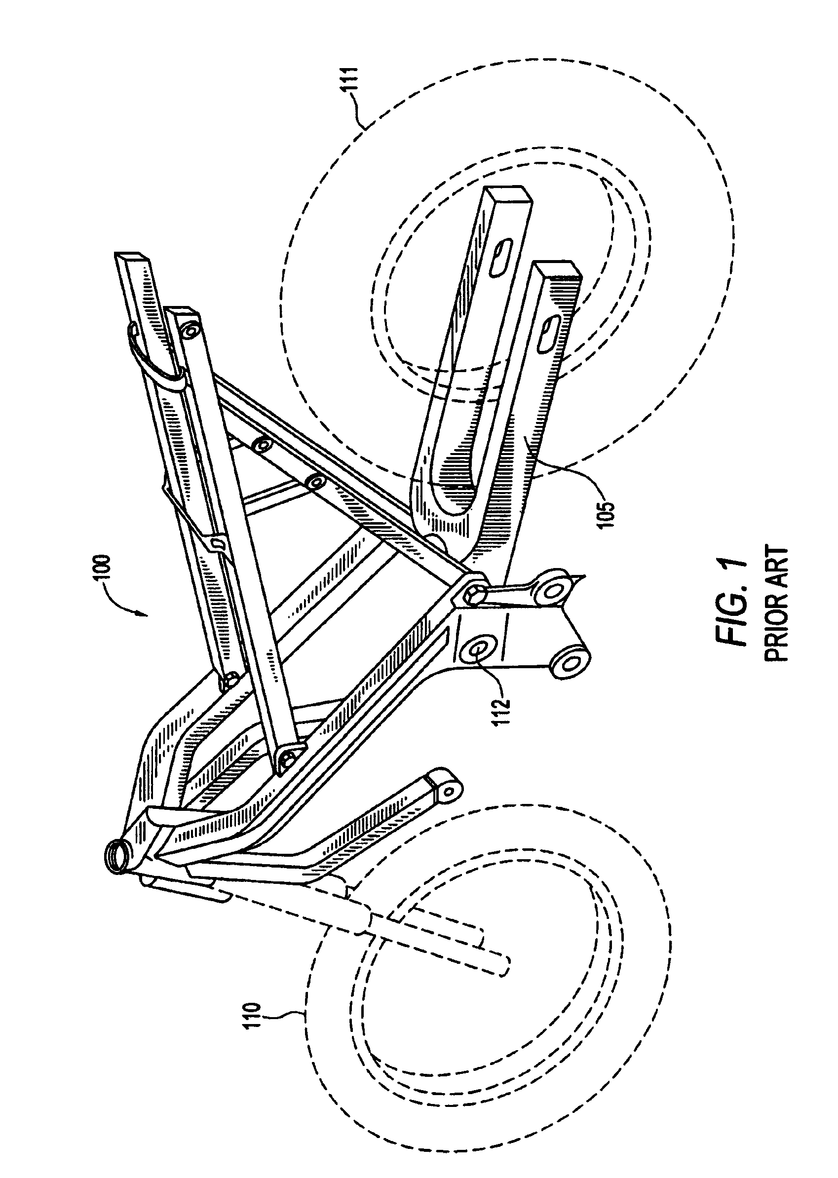 Three wheel motorcycle conversion assembly