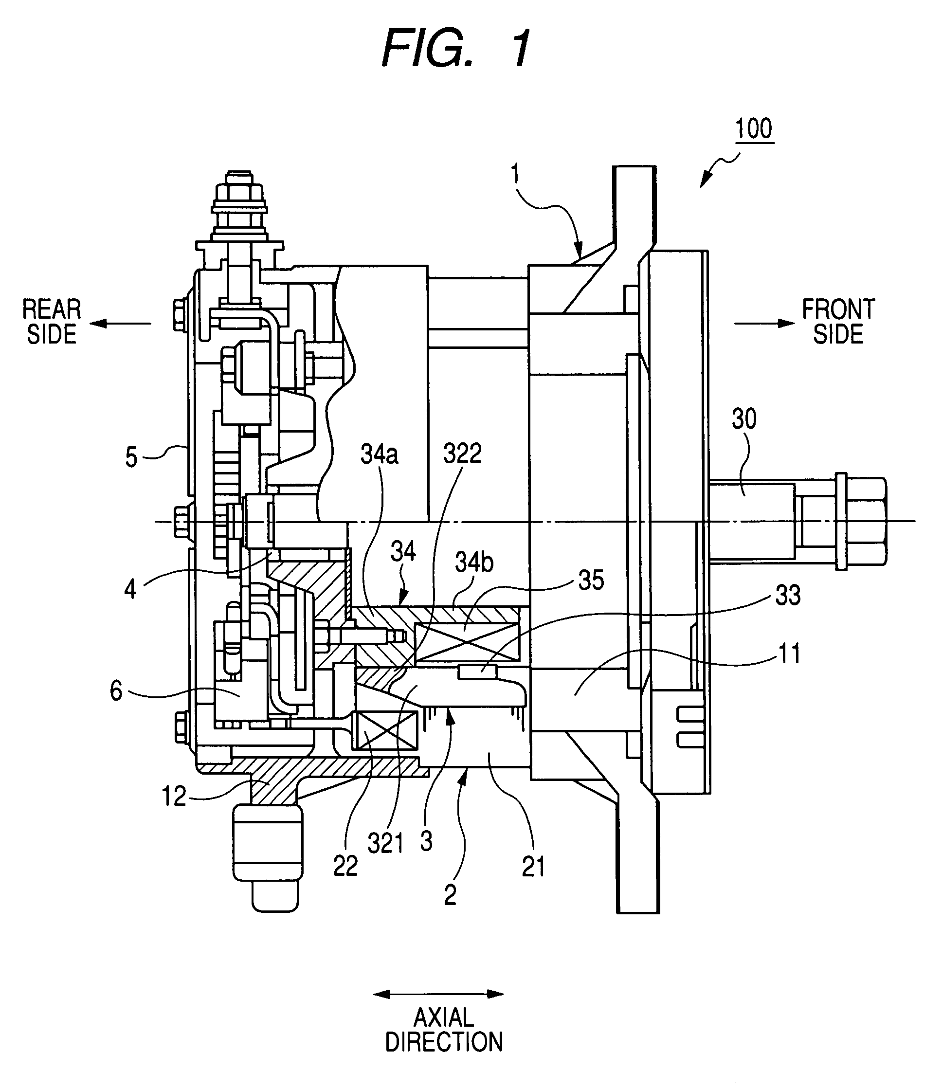 Alternator having Lundell type rotor
