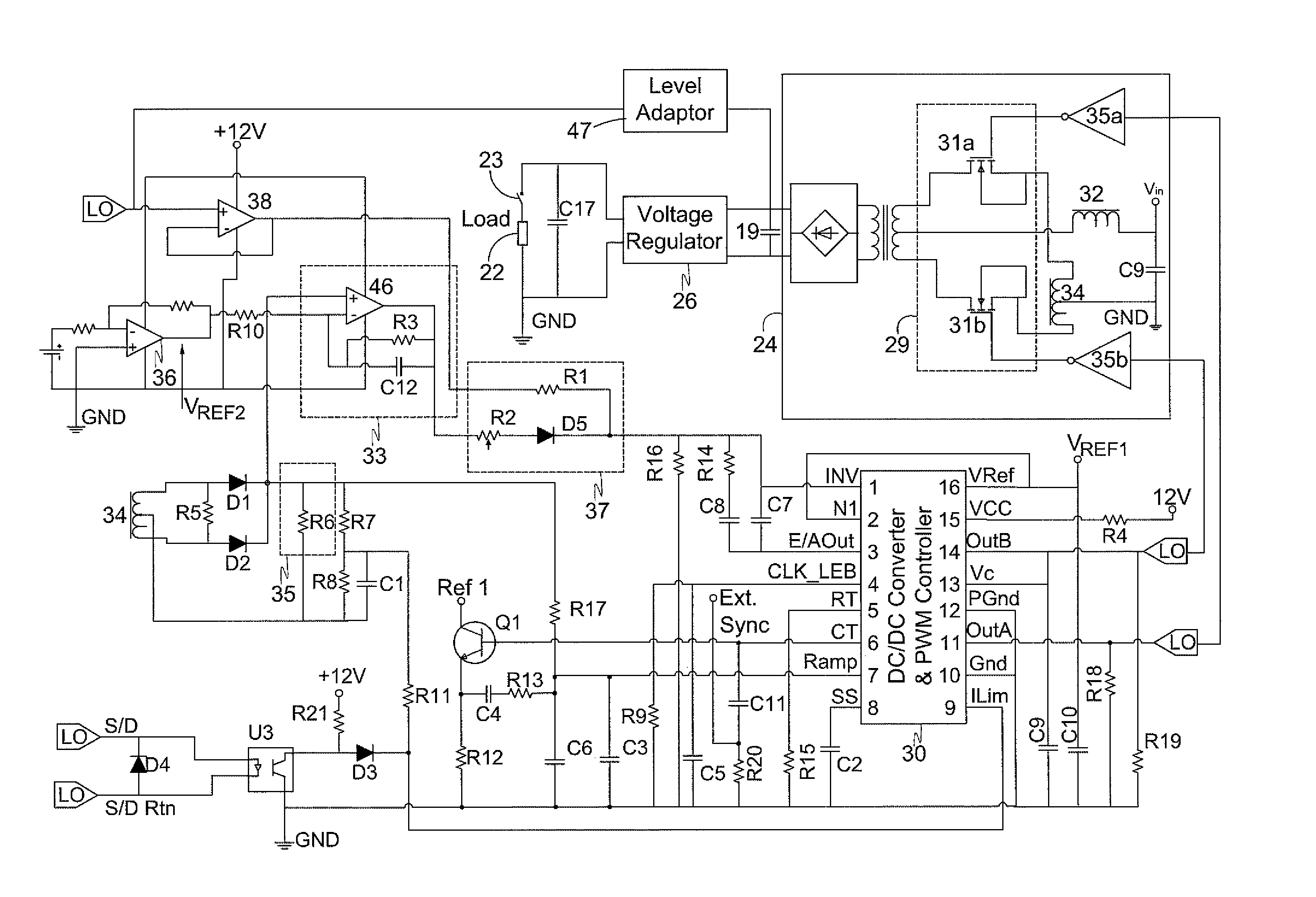 Power array for high power pulse load