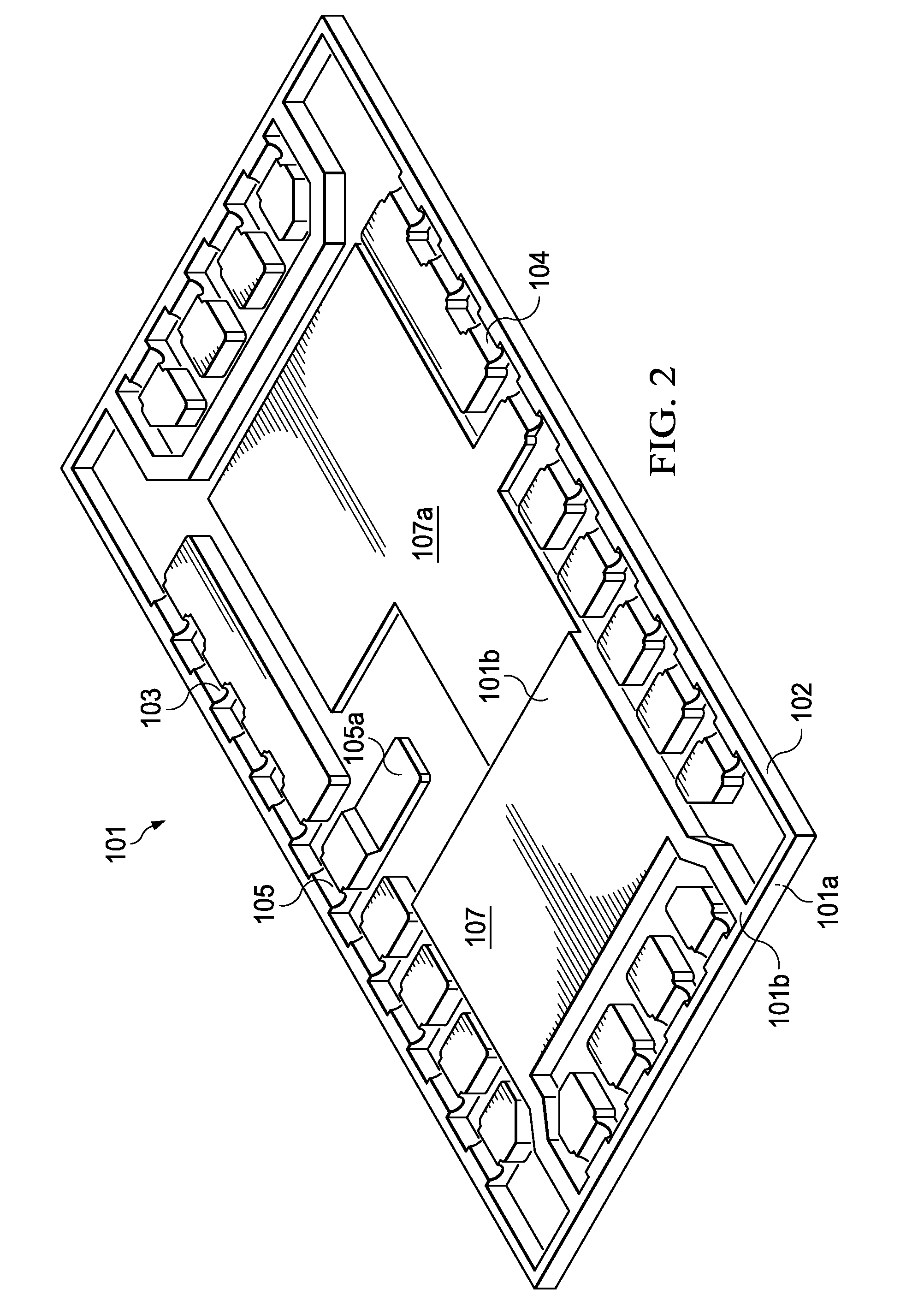 Converter having partially thinned leadframe with stacked chips and interposer, free of wires and clips