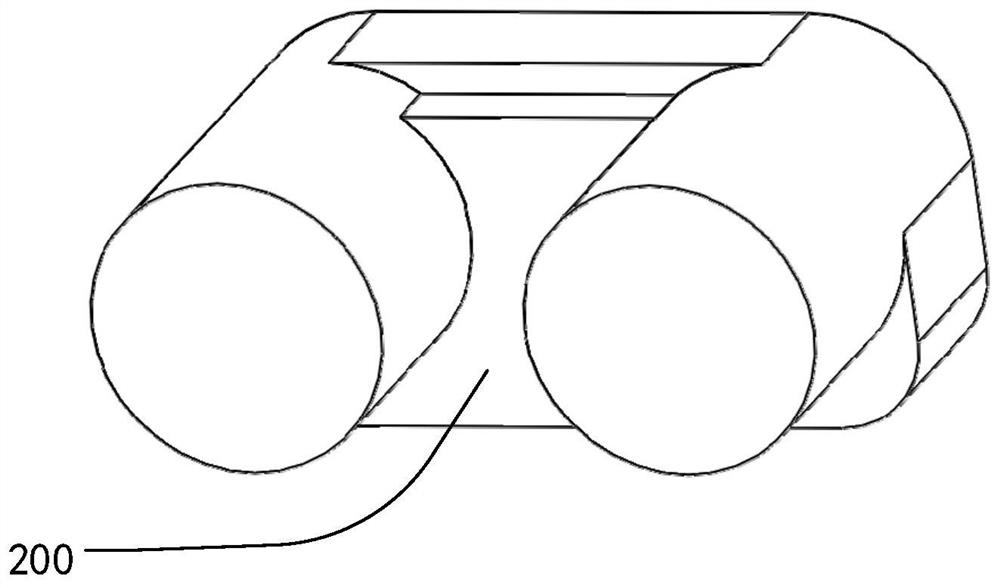 U-shaped magnetic core and transformer