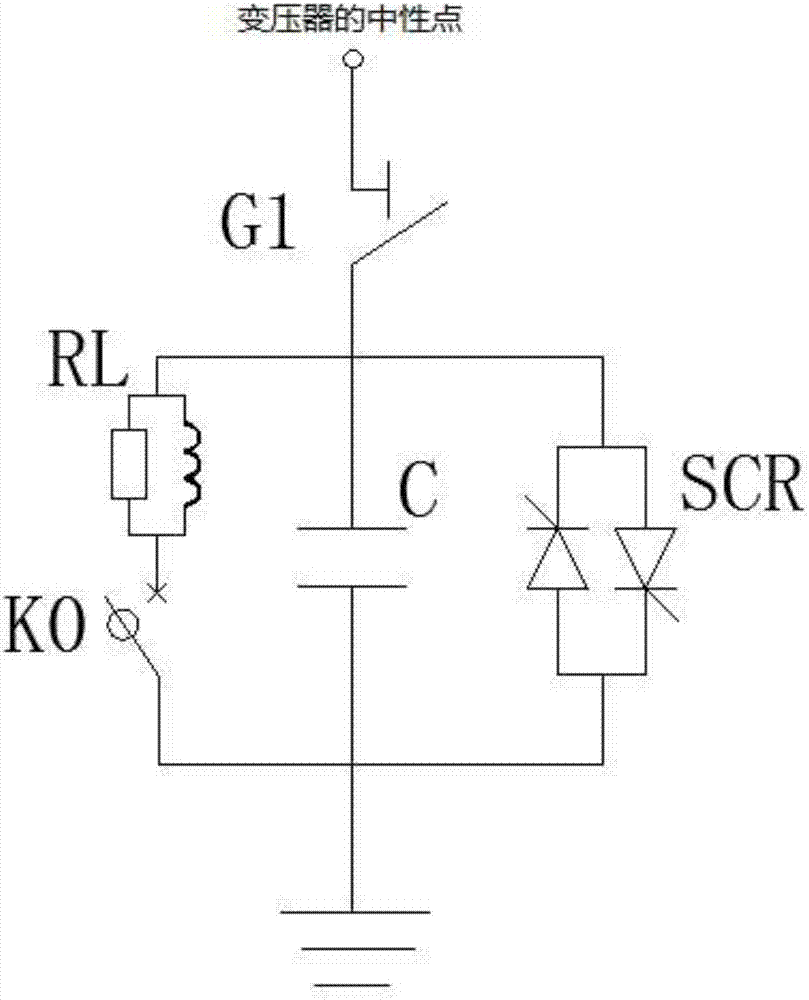 Direct-current bias isolation grounding system based on capacitor