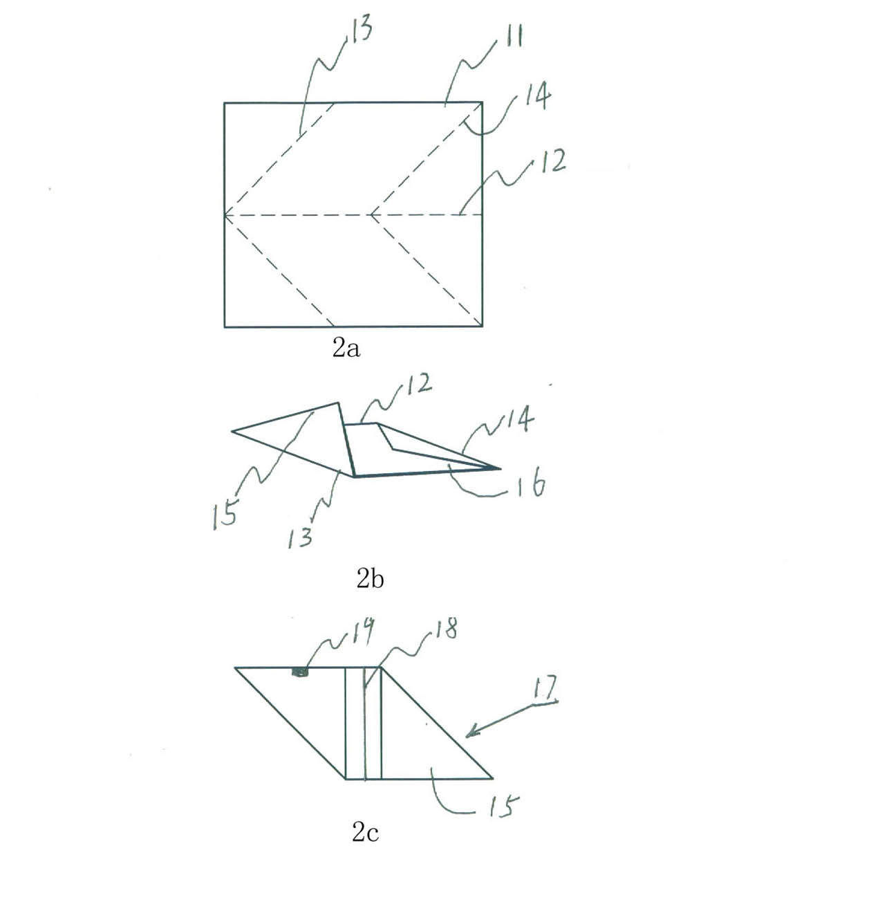 Paper folding handicraft