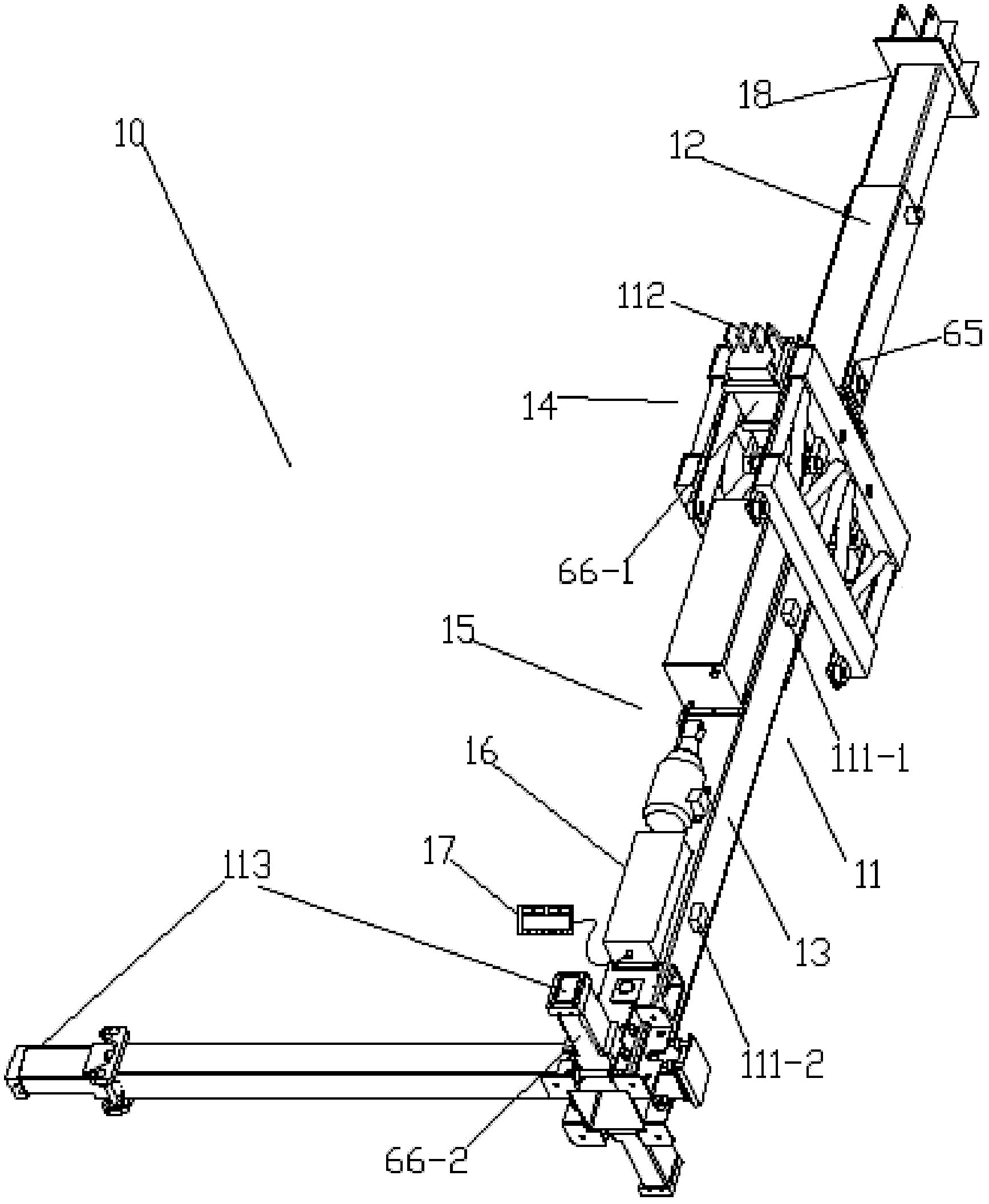 Hydraulic lifting self-ascending template system of intelligent independent unit structure