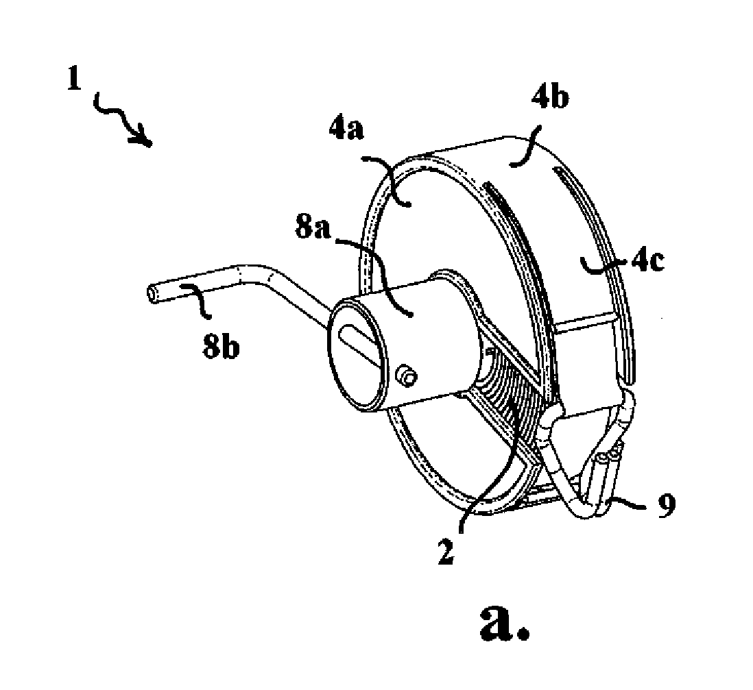 Method and device for winding up and storing a belt-like object, in particular a tightening strap