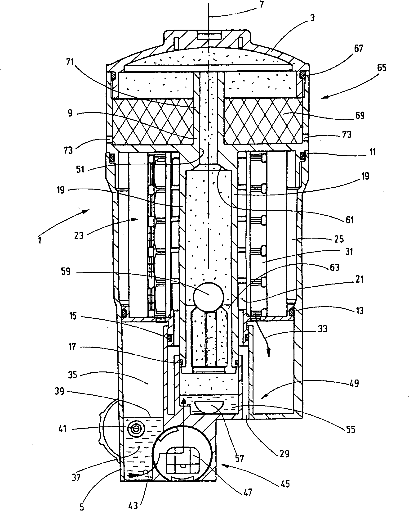 Fuel filter system, especially for diesel engines