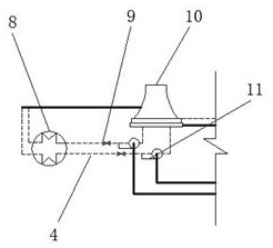 Ground-source heat pump combined system for glass greenhouse