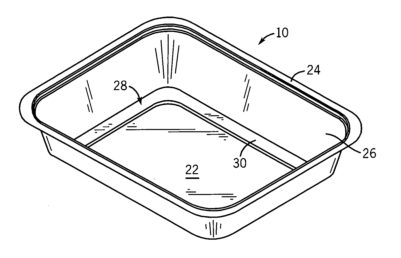 Microwaveable laminate container