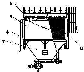 Cement mill dust collecting and discharging system