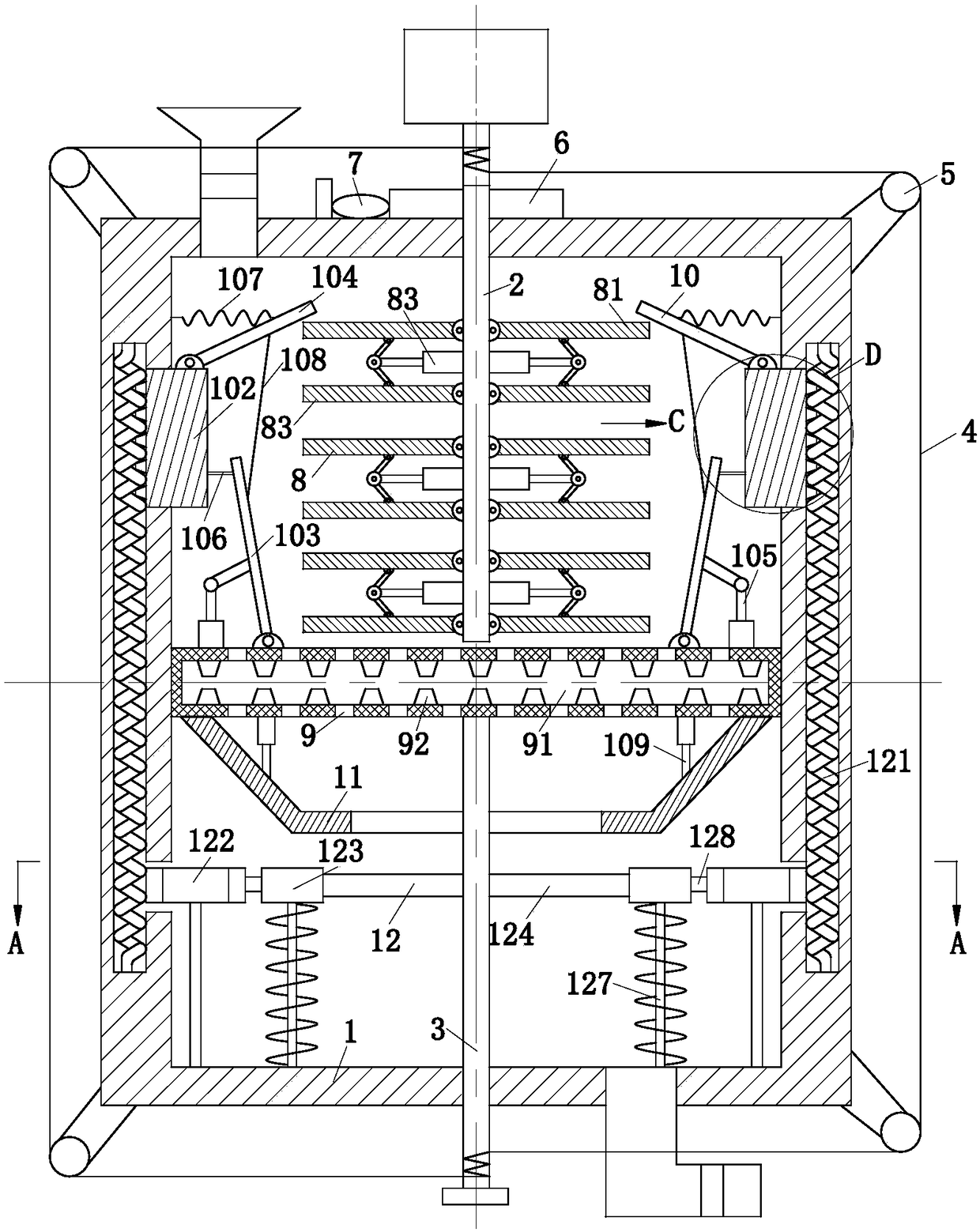 Treatment system for heavy metal wastewater