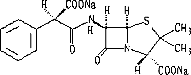 Method for synthesizing carbenicillin sodium