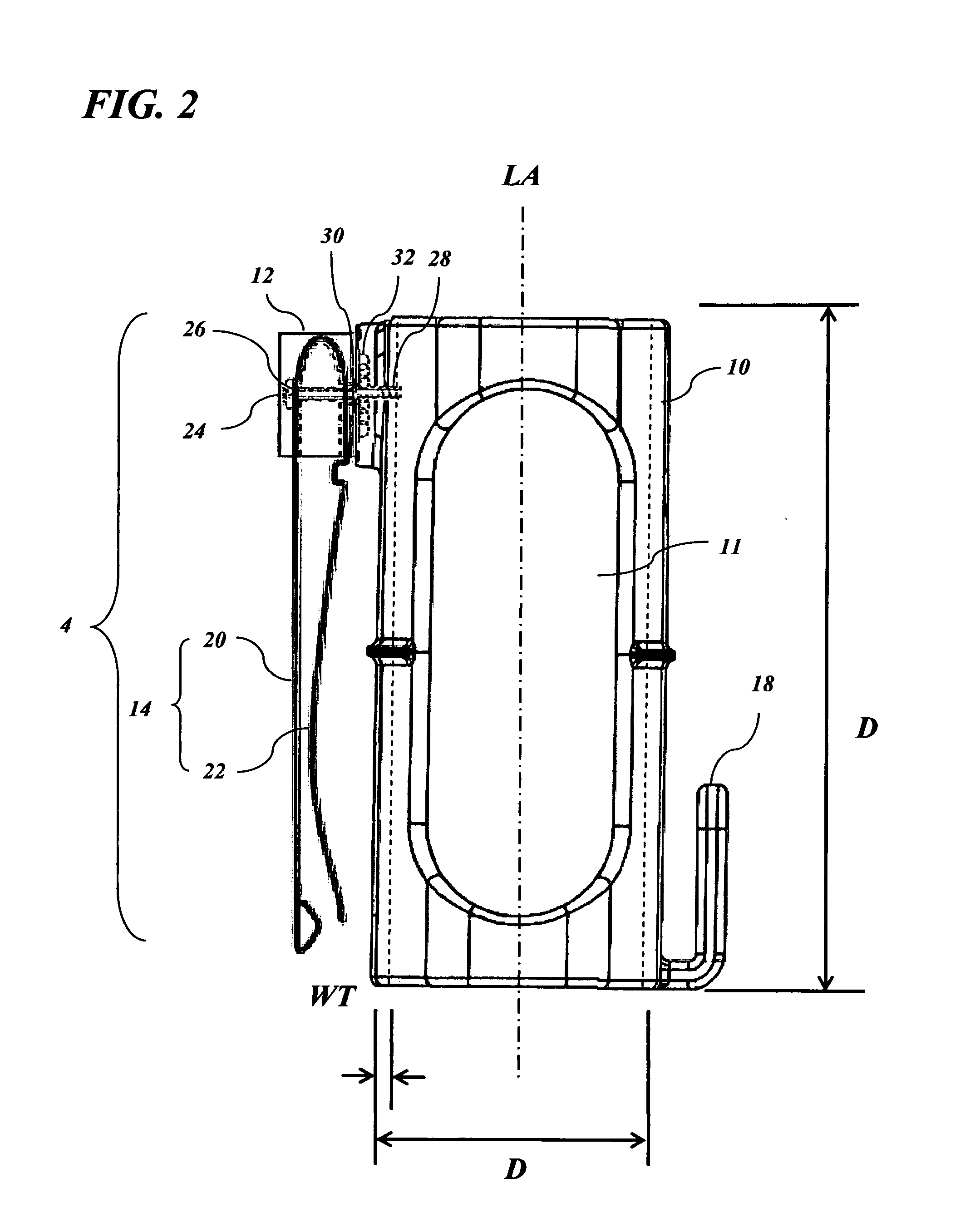Earpiece holder with access portal and pivoting clip element