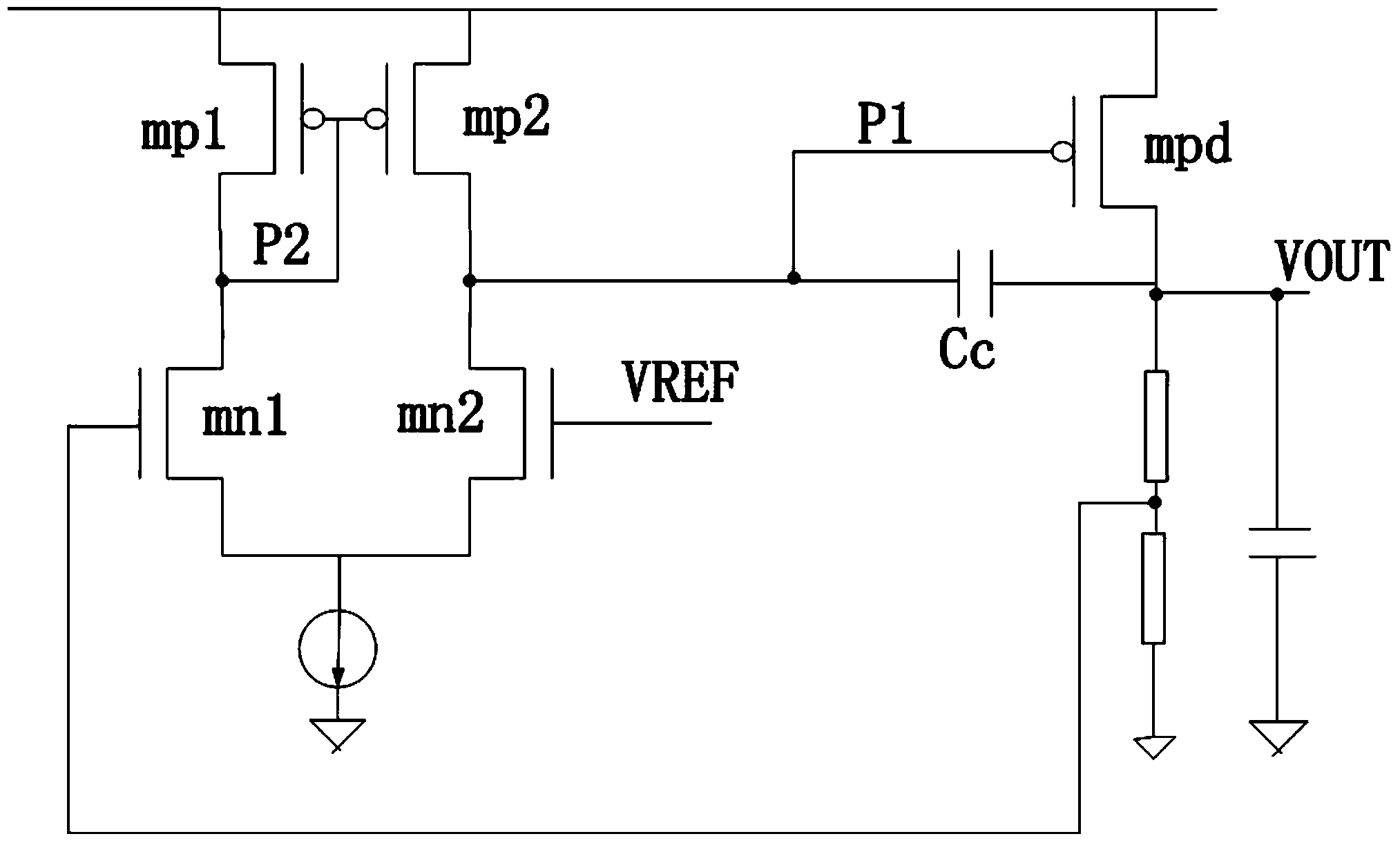 Low-dropout linear voltage stabilizer