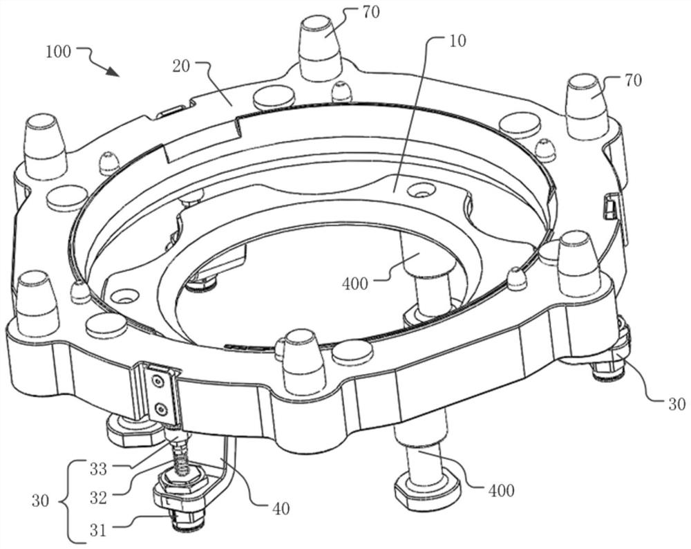 Wafer bearing assembly and wafer interaction method