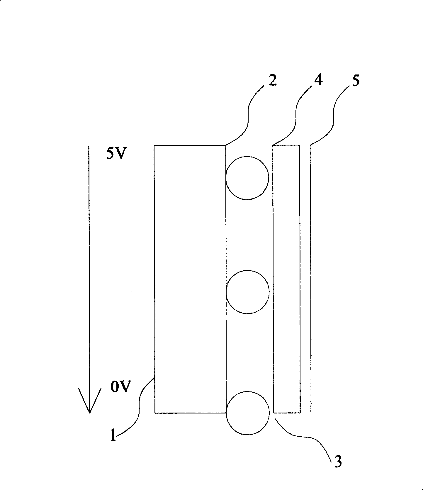 Non-contact type touch screen and method for realizing mobile communication terminal by same