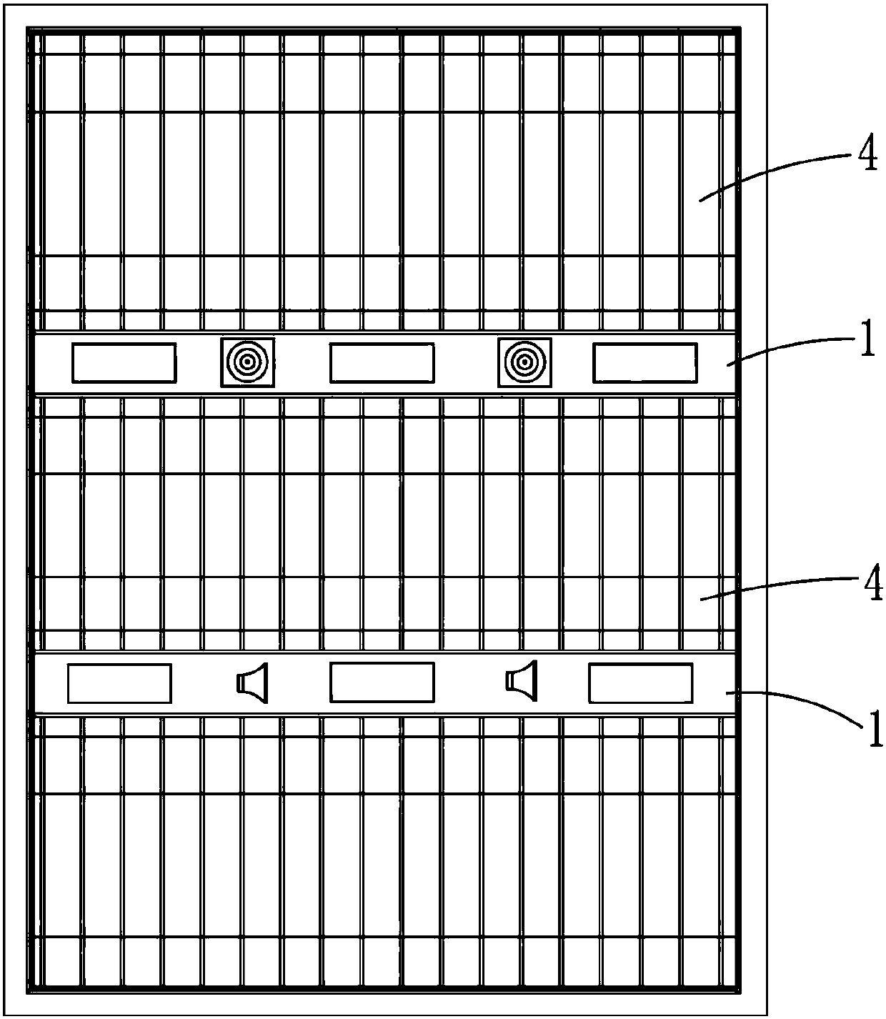 Ceiling connecting piece