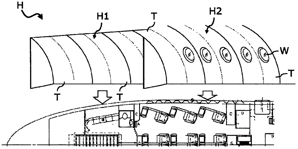 Virtual windows for airborne vehicles