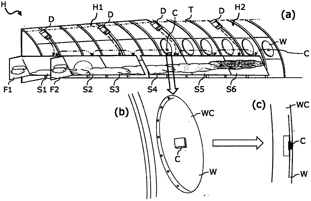 Virtual windows for airborne vehicles