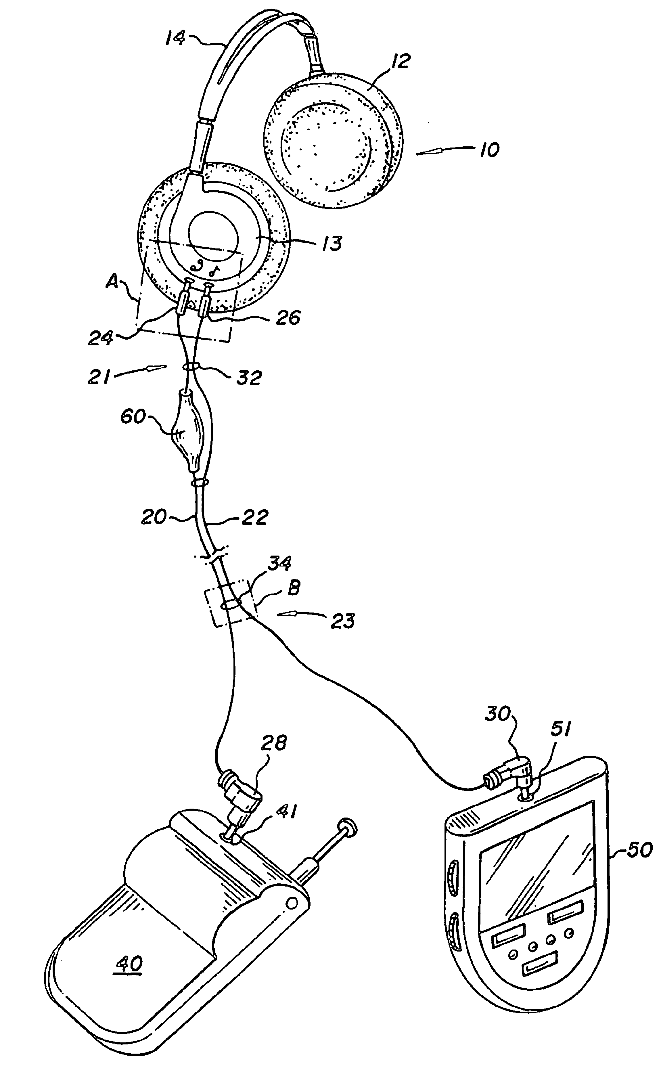 Wireless headphones with selective connection to auxiliary audio devices and a cellular telephone