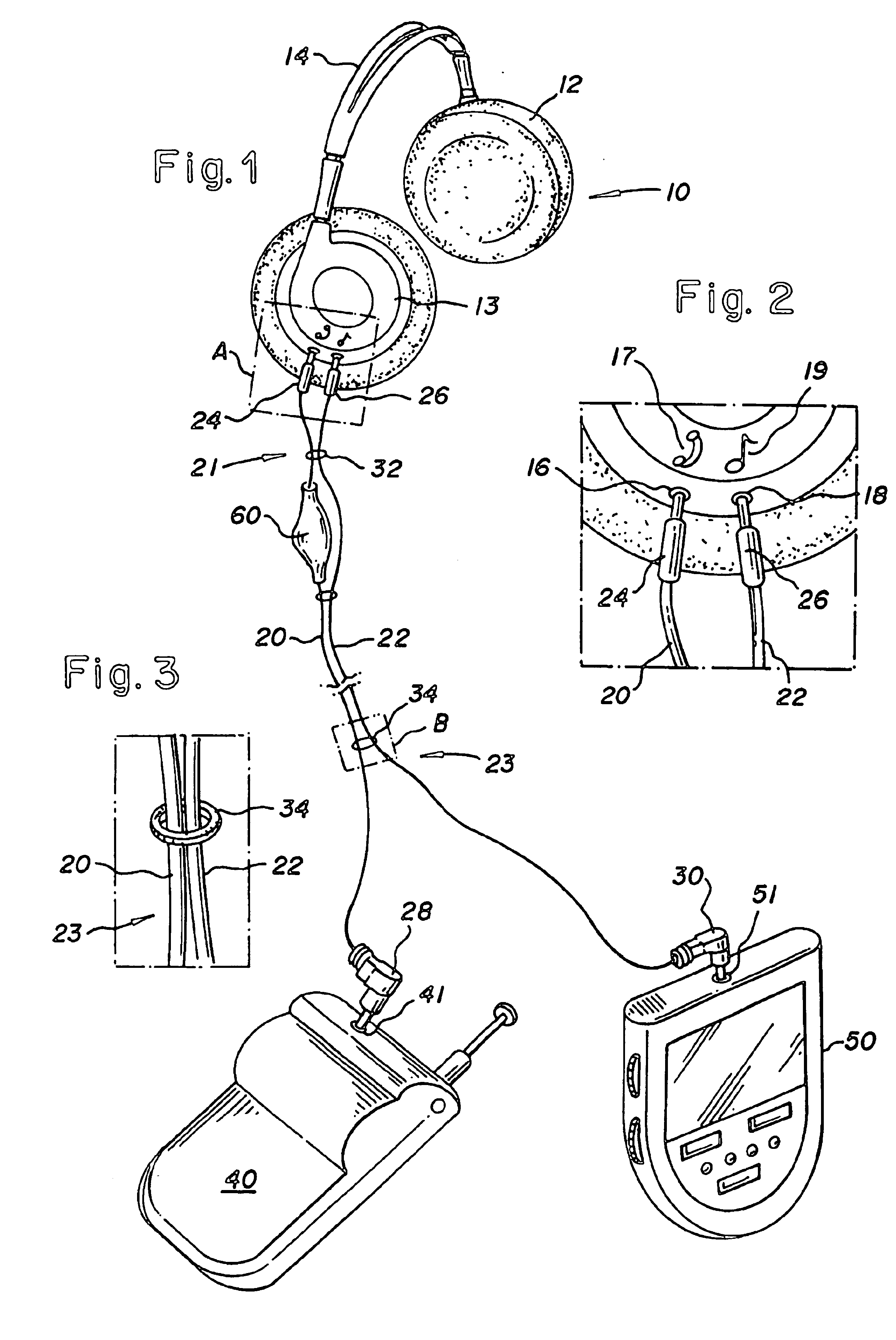 Wireless headphones with selective connection to auxiliary audio devices and a cellular telephone