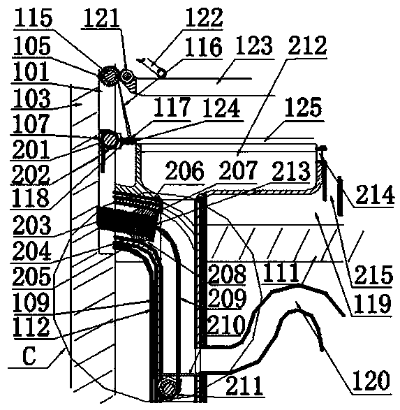 Piston ramp type squatting and sitting dual-purpose water-saving defecation device