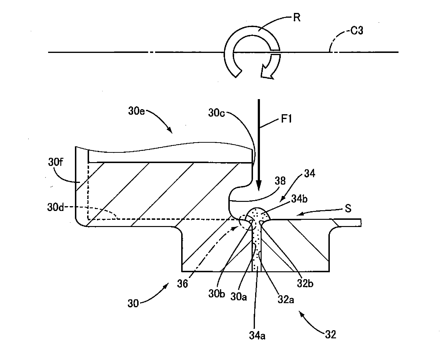 Sealing structure using a liquid gasket