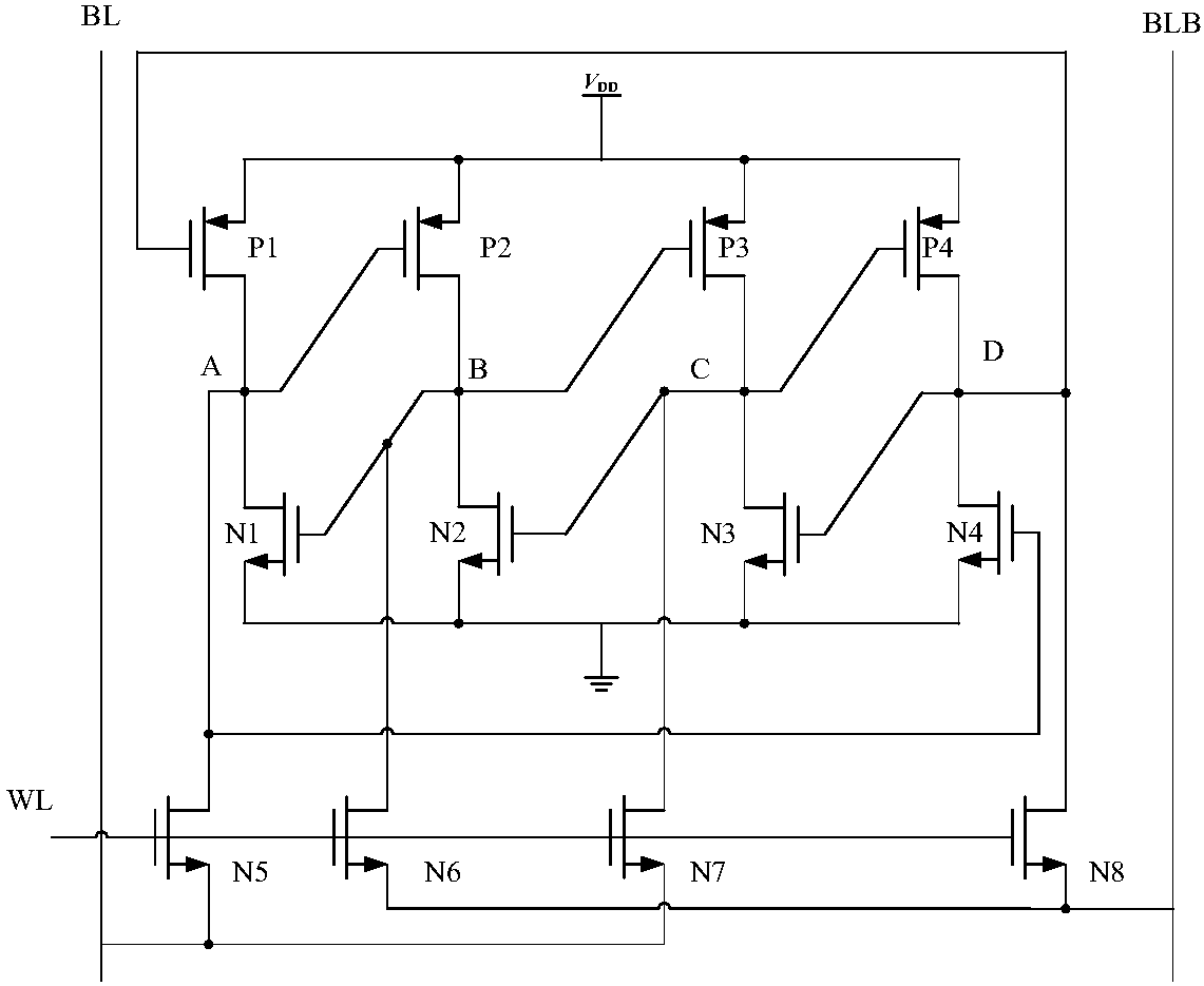 Latch preventing dual-node-flipping