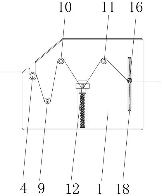 Active and passive adjustment combined thin film tensioning device