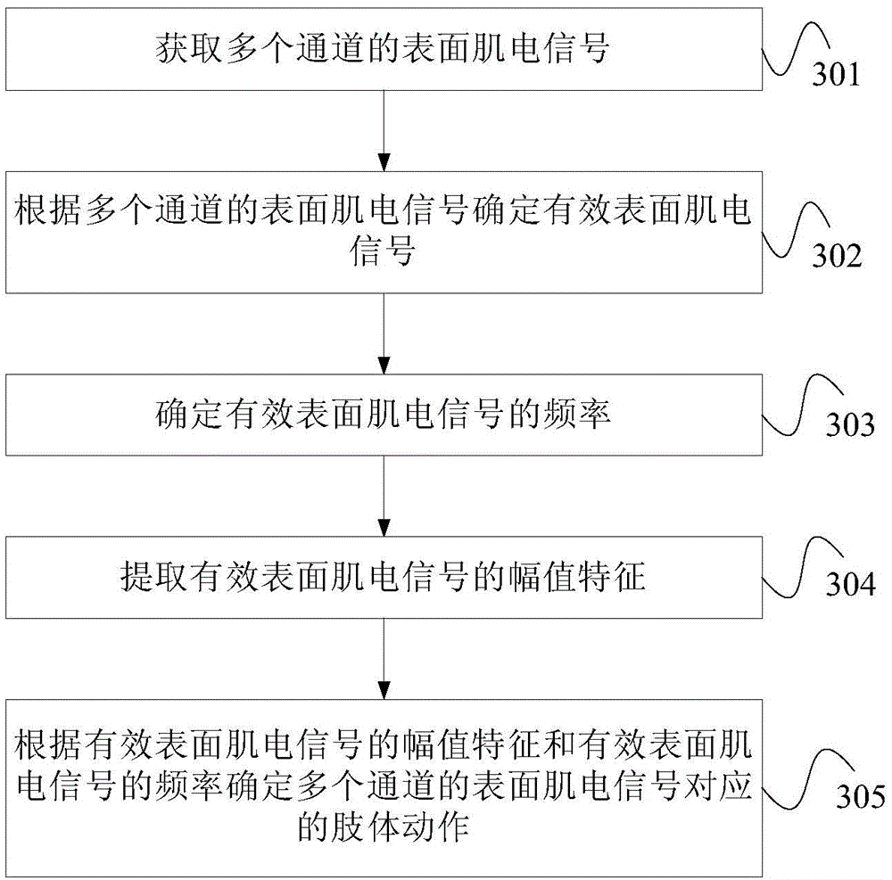 Action recognition method and equipment based on surface electromyogram signals