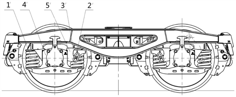Axle box suspension device and bogie