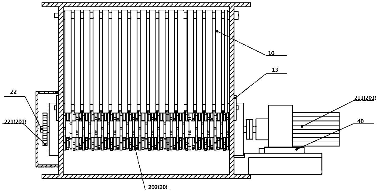 Energy-saving type crushing machine of discharging pipeline of cement bunker