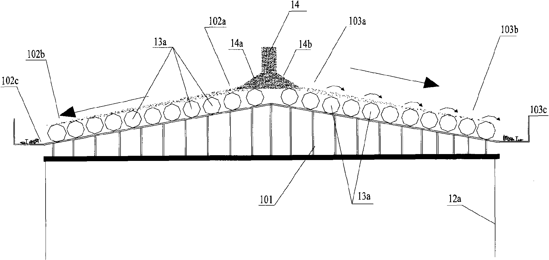 Sundries separating device and sundries separating method