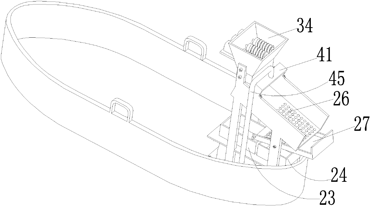 A kind of Gorgon fruit automatic threshing and picking ship