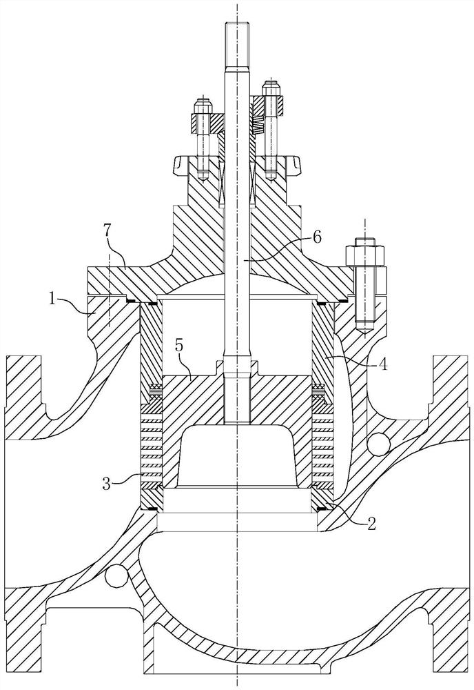 Erosion-resistant balanced regulating valve