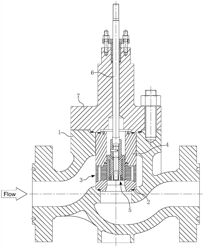 Erosion-resistant balanced regulating valve