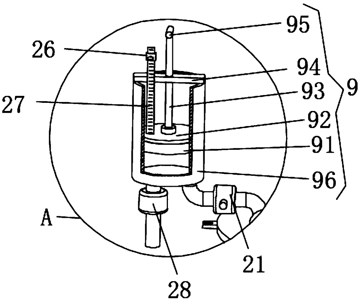 Continuous synthesis device of polyurethane elastomer prepolymer