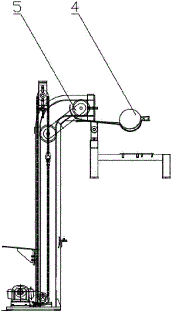 Automatic conveying device for welding powder balls for welding rods