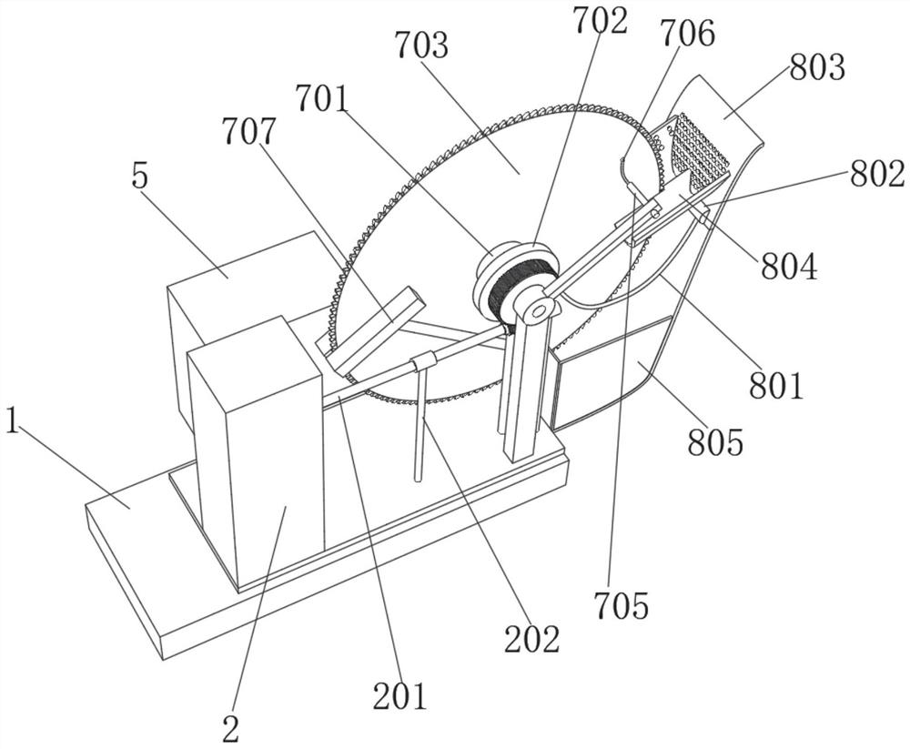 Umbrella head gulleting machine