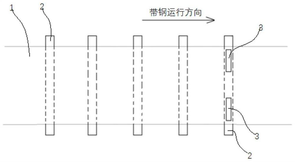 Deviation correcting device and method for continuous annealing production line of cold-rolled silicon steel thin strip