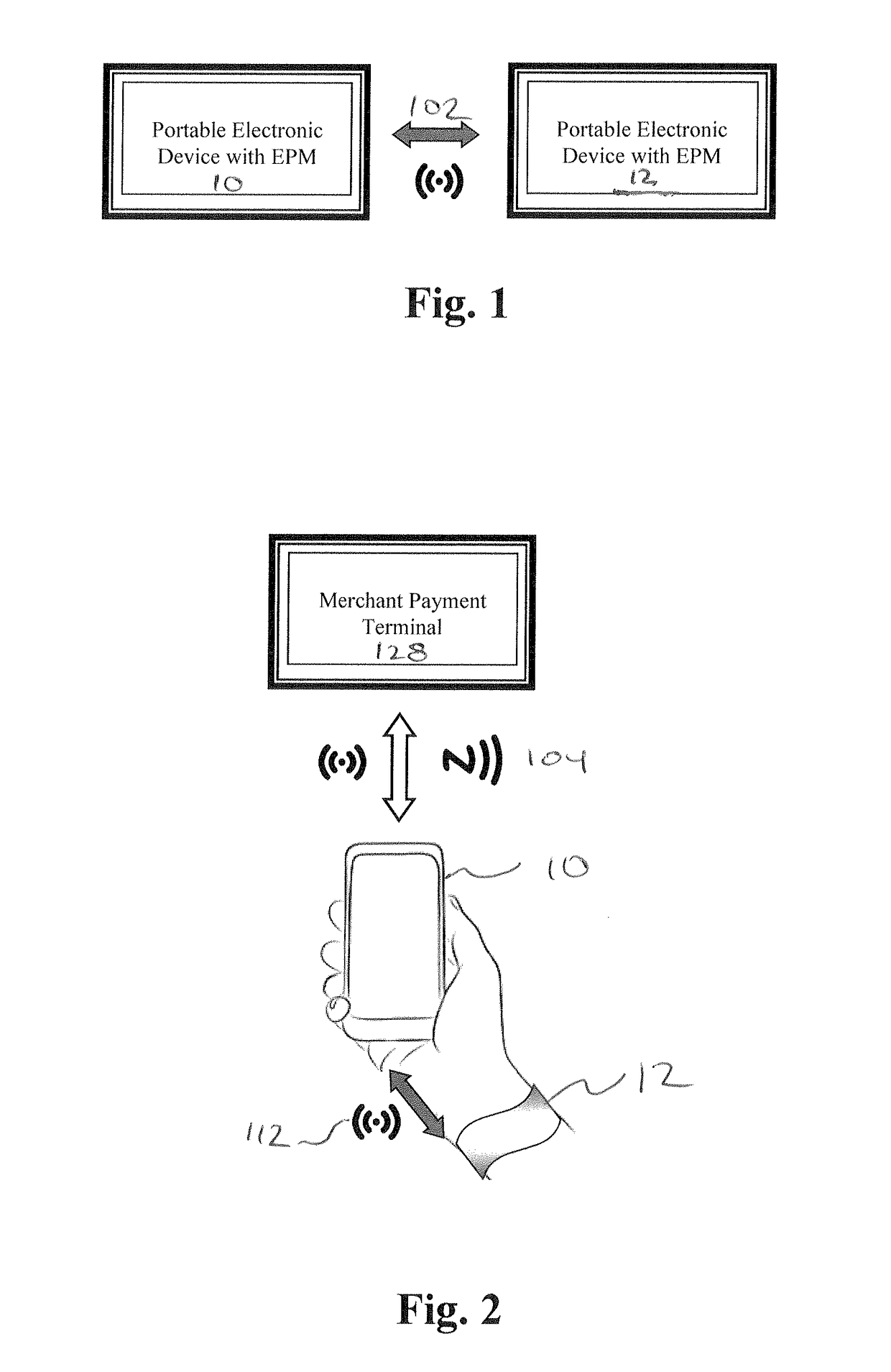 Portable electronic payment security devices, systems and methods