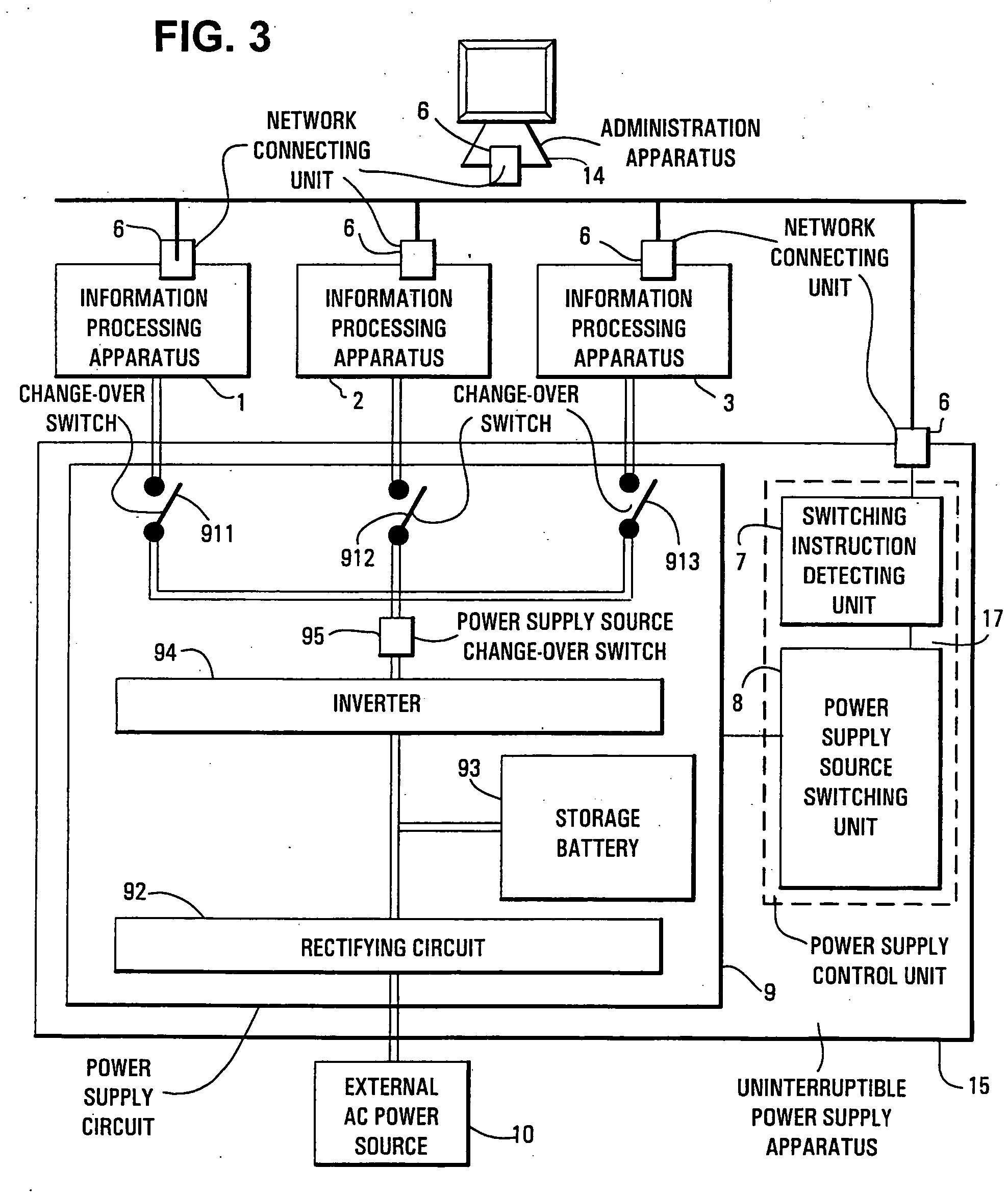 Power supply control apparatus, power supply control system, and administration apparatus
