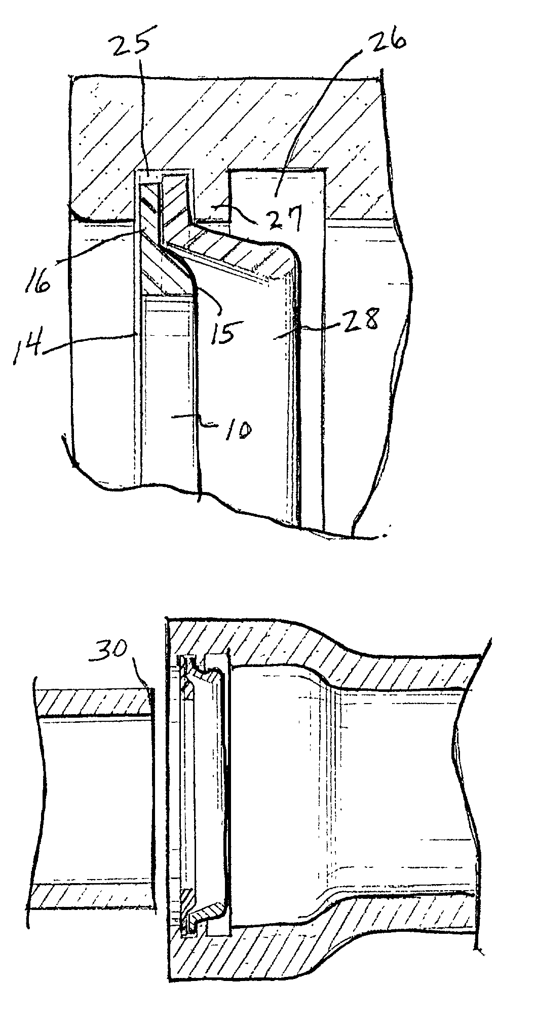 Beveled insert for facilitating coupling pipes