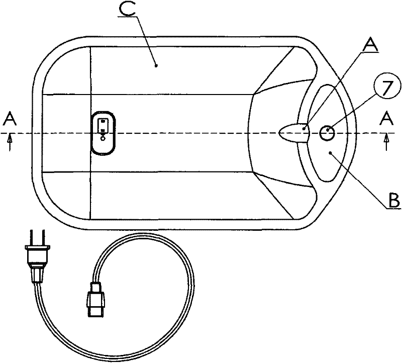 Automatic pressure control device capable of preventing explosion of hot water bottle constantly