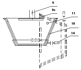 Stirring and gluing device with simple structure for double-component quick-drying glue