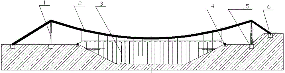 Suspension type single-row fish blocking electric fence