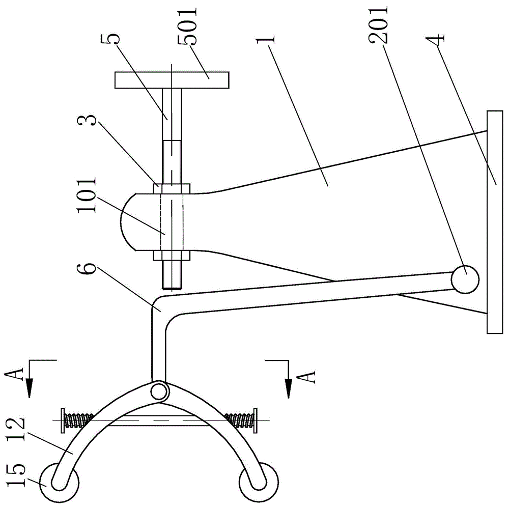 A reel line flattening device