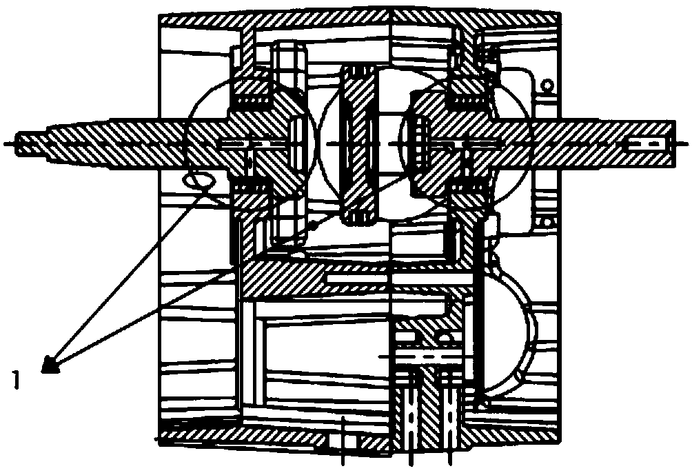 Magnesium alloy crankcase and bearing bush matching structure